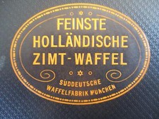 (12386) Reklamemarke - Hollämdische Zimt-Waffel, Waffelfabrik München