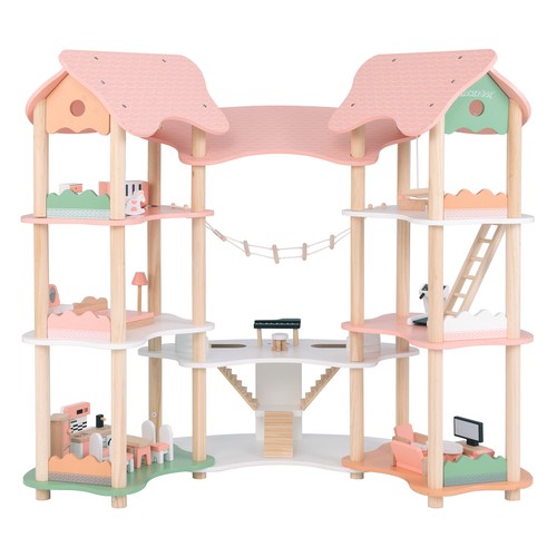 Puppenhaus etagen 7 zimmer - puppenhaus,