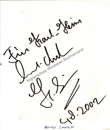 Original autogramm heintje - original,