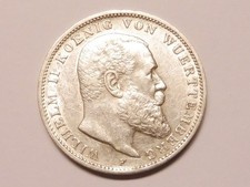 WÜRTTEMBERG 3,- Mark 1909