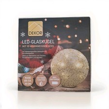 DEKO LED Lampe Glaskugel 18 cm