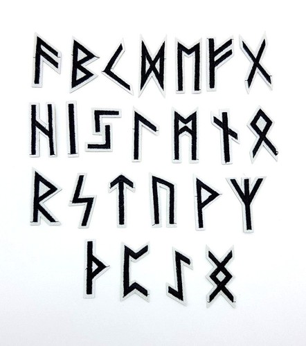 Aufnäher futhark runen k27 - futhark, k27.11