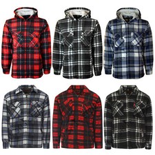 Herren wattiertes hemd fell - herren,