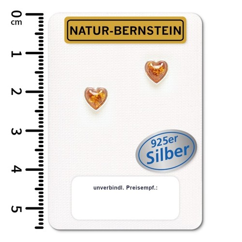Natur bernstein ohrstecker - bernstein,