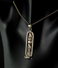 Anhänger Silber Sterling Hieroglyphen Ägypten + Kette - attraktiv & ausgefallen