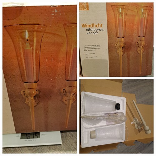 Windlicht wandhalter 2er - windlicht,,