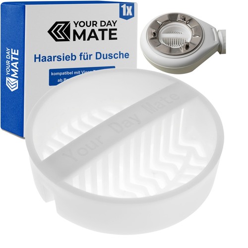 Duschablauf haarsieb weiß - haarsieb,