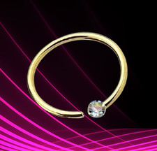 I Ring Ohr Nase I Echt 585