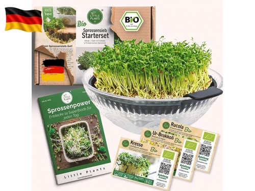 Kresse anzuchtschale glas set - anzuchtschale,