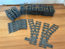 Lego Schienen Konvolut 48 Geraden 53401 16 Kurven 53400 16 Flex-Stücke