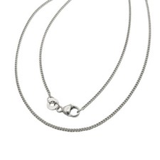 Echt Platin 950 Juwelier Rund Panzer Kette Stärke 1,4 mm Pt 950 mit Karabiner