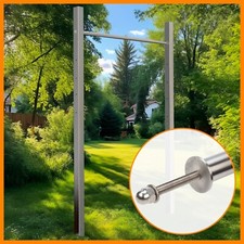 V2A Edelstahl Turnreck Turnstange Reckstange höhenverstellbar Turngerät Klimmzug