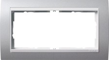 Gira Abdeckrahmen 2f.o.MS alu 1002326 Rahmen Schalter Abdeckrahmen Abdeckung