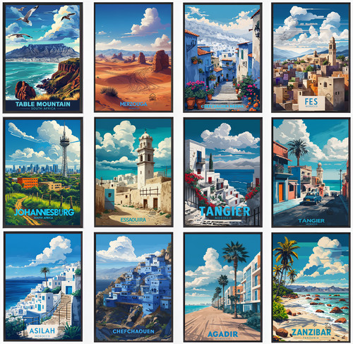 Vintage reise poster stadt - reise,