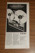Seltene Werbung vintage TEAC A-3300 SX HiFi Stereo Tonbandmaschine 1977