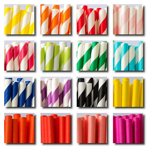 Papier trinkhalme 100 stück - papier,