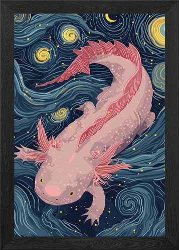 Axolotl sternennacht stil - axolotl,