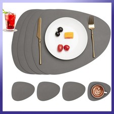 Platzset Kunstleder oval PU