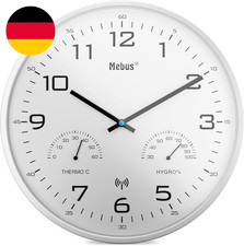 Mebus Moderne Funk-Wanduhr Mit