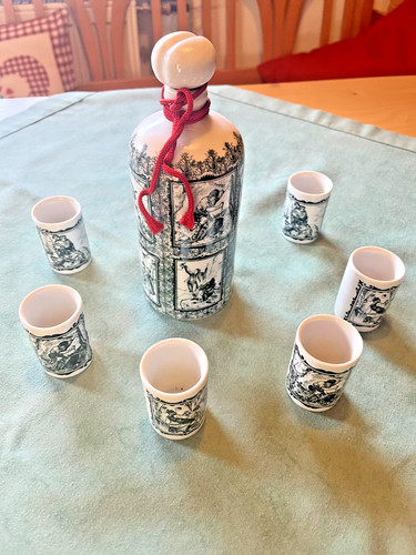 Schnaps set flasche mit 6 - schnaps-set,,