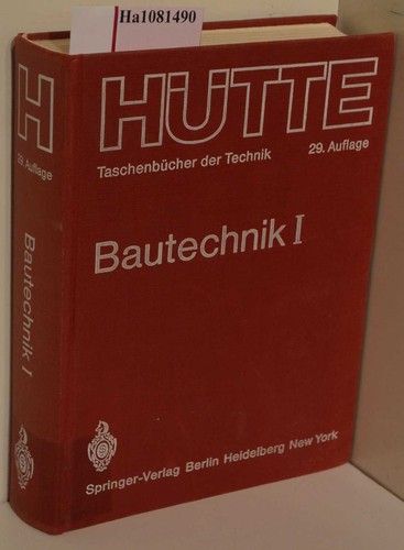 Bautechnik band hütte - i.,