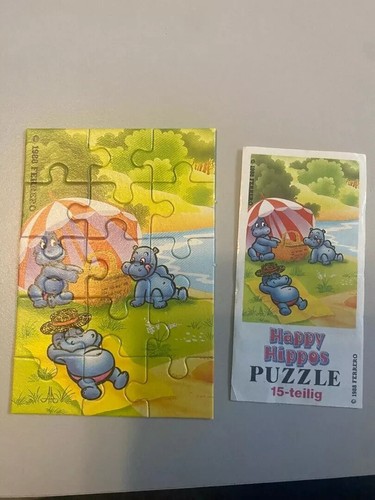 Puzzle happy hippos - ,