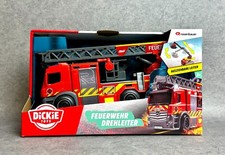 Dickie Toys Feuerwehrauto Drehleiter Licht und Sound Feuerwehr Auto Spielzeug