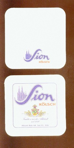 Bierdeckel sion kölsch - sion, (3)