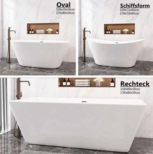 Freistehende Badewanne mit