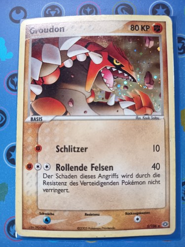 Pokemon karte groudon - pokemon,