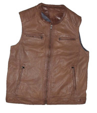 -HM MODEN- Herren- LEDERWESTE