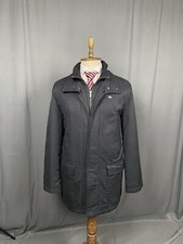 Lacoste Herrenmantel klein Logo gefüttert schwarz Größe 56/6