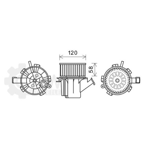 Elektromotor innenraumgebläse - elektromotor,