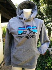 Patagonia Hoody Hoodie Kapuzenshirt Sweatshirt Pullover grau Größe S