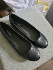 Graceland Ballerinas Ballerina schwarz croco Gr. 39 NEU Schlangenmuster