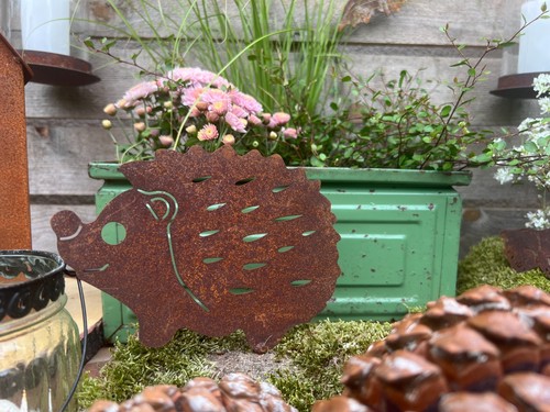Gartendeko igel aus - gartendeko, mit