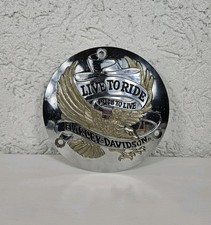 Harley Davidson "Live To Ride Rude To Live" Abzeichen Plakette 16øcm Eagle Iron