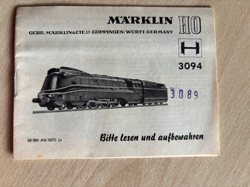 Märklin 3016 triebwagen - märklin,