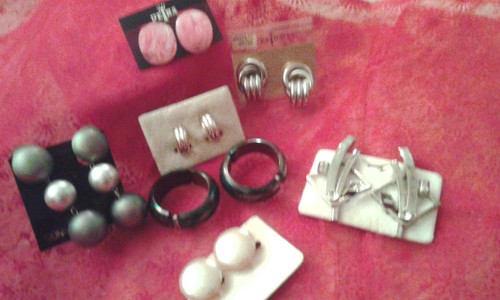 Konvolut ohrclips ohrschmuck - konvolut, ohrclips/ohrschmuck