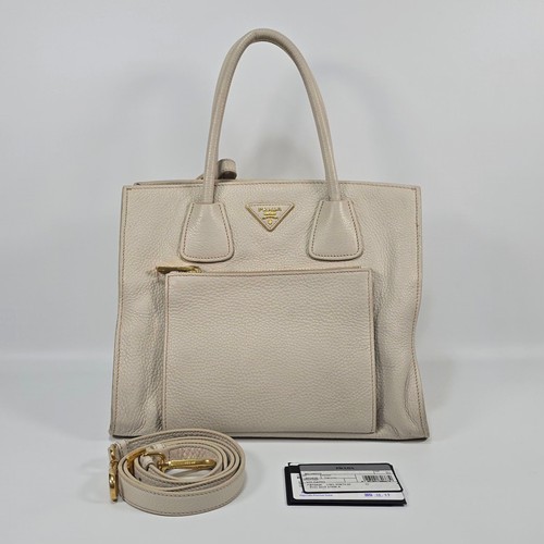 Prada vitello daino tote - vitello,