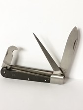 Dreiturm Solinen Klapp - Taschenmesser, ungenutzt, mit Bayer-Logo, aus den 70ern