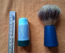 Dachshaar-Rasierpinsel mit Plastikgriff, Gentle Man, mit Seife, Borsten 5,5 cm 