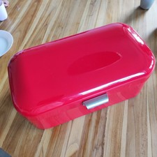 Wesco Grandy Brotkasten Messer und Schneidebrett - Rot, (42x23x17cm) (235201-02)