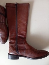 Melvin & Hamilton Stiefel Gr. 38 Braun Echt Leder  Budapester 
