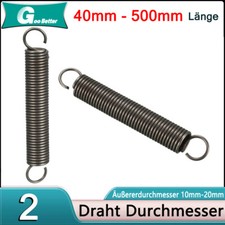 Federstahl Feder Zugfeder 2 mm