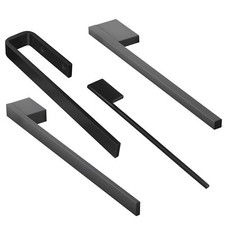 Handtuchreling Handtuchstange Handtuchhalter schwarz Seitenmontage SOTECH