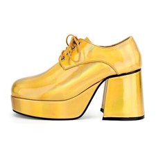 Plateauschuhe Herren gold -