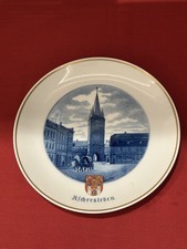 Meissner Wandteller mit Stadtmotiv von Aschersleben