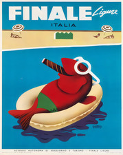 Finale Ligure Italien Poster
