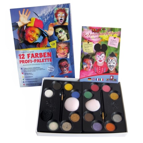 Eulenspiegel schmink set - eulenspiegel, schmink-set